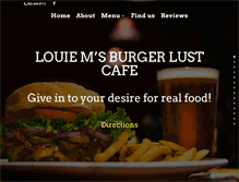 Tablet Screenshot of louiemsburgerlust.com